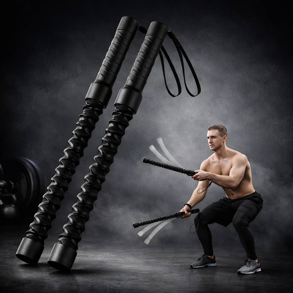 Weighted Ropeless Battle Rope – Bærbar HIIT- & Styrketræning