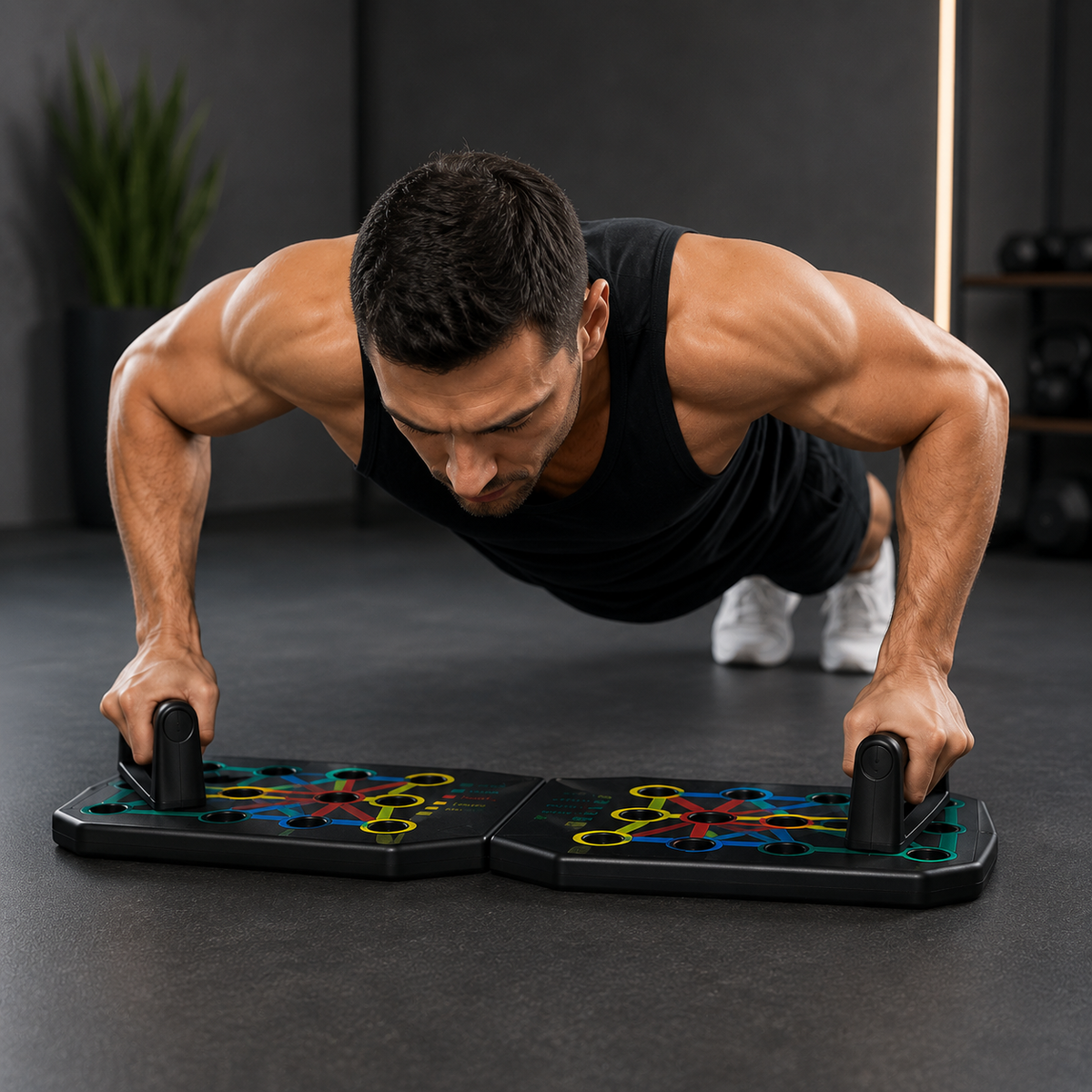 Multifunktionelt Push-Up Board – Effektiv Træning af Overkroppen
