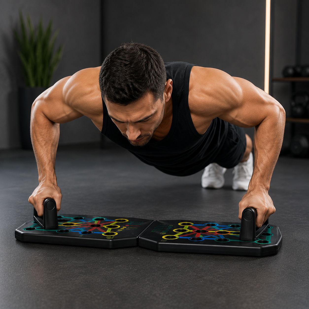 Multifunktionelt Push-Up Board – Effektiv Træning af Overkroppen